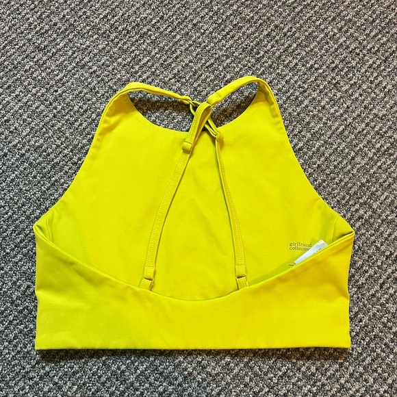 Girlfriend Collective Topanga Sports Bra, Chartreuse EUC - Picture 3 of 5